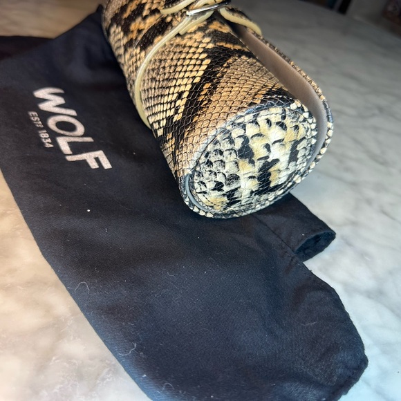 Wolf Watch Roll in Snakeskin color NWT  8Lx3W - Picture 5 of 8